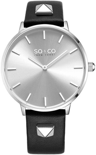 So & Co New York Dameklokke 5522.1 Madison Sølvfarget/Stål Ø35