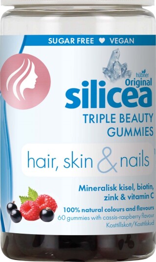 Silicea Original Triple Beauty Gummies Hair Skin and Nails 60 stk