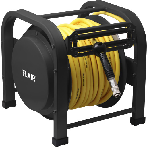 Flair Slangeopruller Med 30 M Flex Trykluftslange Flair Slangeopruller Med 30 M Flex Trykluftslange