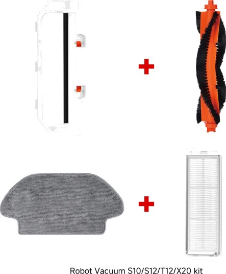 Xiaomi Robot Vacuum Main Brush+Brush Cover+Mop Pad+Filter Bundle Xiaomi Robot Vacuum Main Brush+Brush Cover+Mop Pad+Filter Bundle