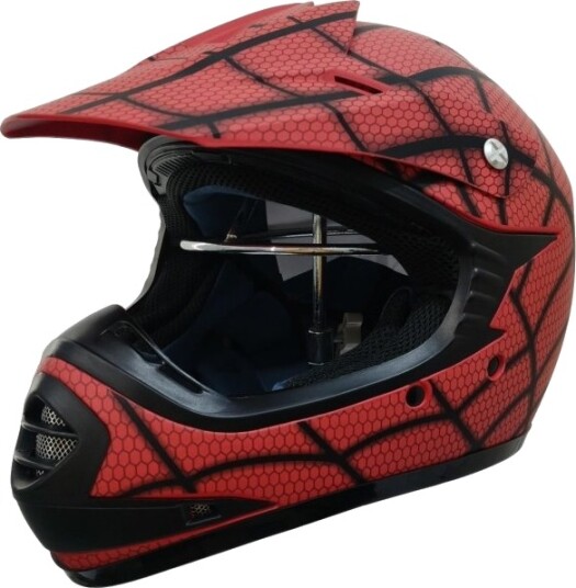 Børne Crosser Hjelm Spiderred Str. M