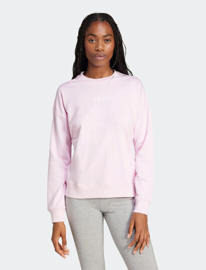 Adidas Sportswear W Lin Ft Swt Pink XL Adidas Sportswear W Lin Ft Swt Pink XL