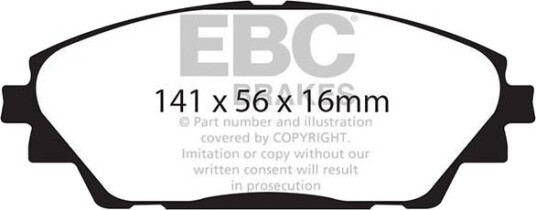 EBC Brakes DP22185 Bremseklosser