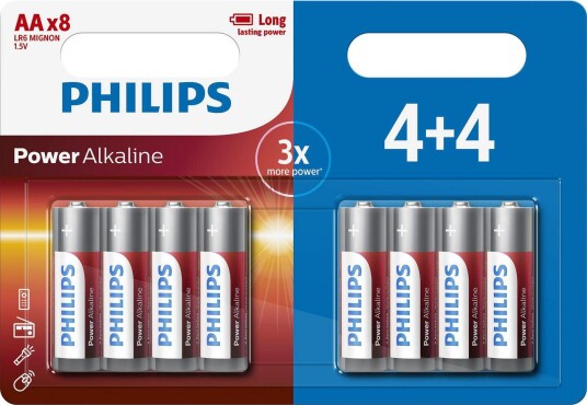 Philips Power Alkaline LR6P8BP/10 Philips Power Alkaline LR6P8BP/10