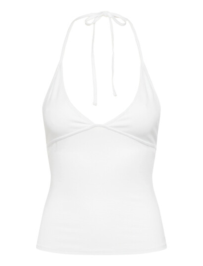 Weekday Halterneck Top White L Weekday Halterneck Top White L