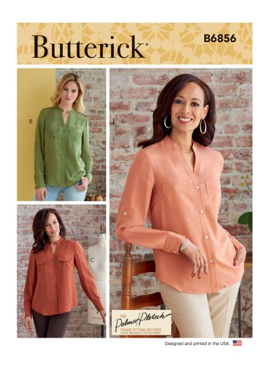 Butterick 6856 - Skjorte F5 (16-18-20-22-24)