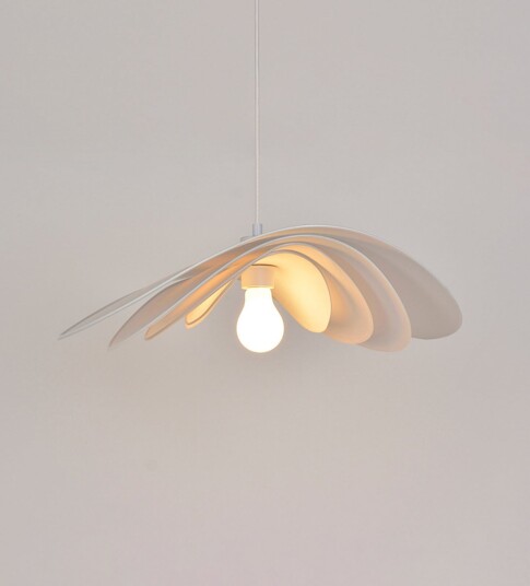 Pendellampe MARKET SET Selenitis dimmbar Hvit Soverom Papir / kartong Design 12.5 Hvit