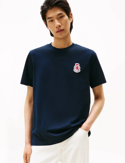 Tommy Hilfiger Rwb Crest Tee - Navy - M Tommy Hilfiger Rwb Crest Tee - Navy - M