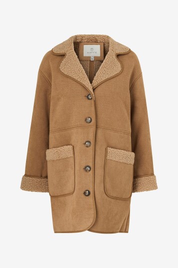 KAFFE Kåpe Kamarlie Coat Brun KAFFE Kåpe Kamarlie Coat Brun