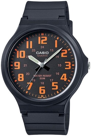 Casio Herreklokke MW 240 4BVDF Classic Sort/Resinplast Ø42 mm