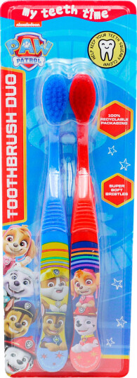 PAW PATROL Barnetannbørster 2 pcs. H&A My Teeth Time PAW PATROL Barnetannbørster 2 pcs. H&A My Teeth Time