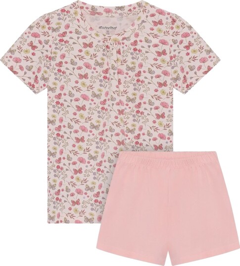 Minymo T skjorte og Shorts Sett Raindrops on Roses (92 / 2 år)