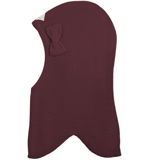 Racing Kids Balaclava Ull/Bomull 2 lags Bordeaux m. Sløyfe 2 4 år 92 104 Balaclava dobbel Lilla Rød