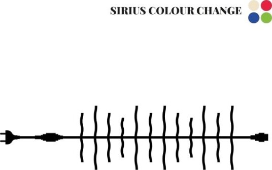 Sirius Tech-Line Cluster Startsett 180 Led - 3 M, Colour Change