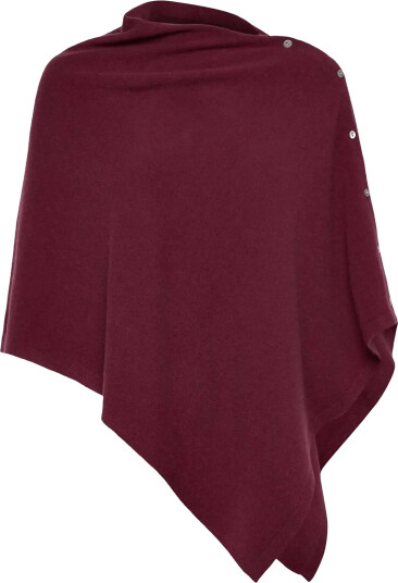 Rosemunde Rwlaica Cashmere Poncho   Burgundy   0
