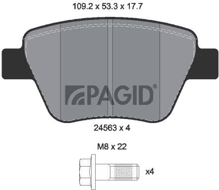 PAGID T1782N Bremseklosser PAGID T1782N Bremseklosser