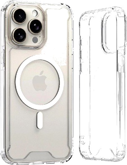 Wozinsky Clear Corner MagSafe Deksel for Samsung Galaxy S25 Gjennomsiktig
