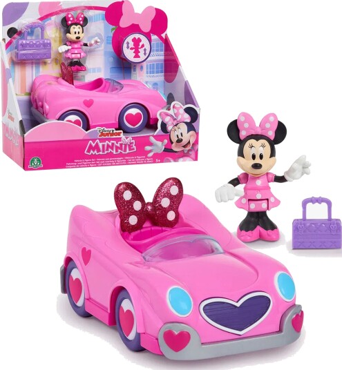 Disney Junior Minni Mus Lekebil Med Figur Disney Junior Minni Mus Lekebil Med Figur