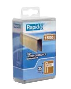 Rapid 5000127 Pakke Med Stifter 4 Cm 1500 Stifter 45 Mm 71 Mm 112 Mm