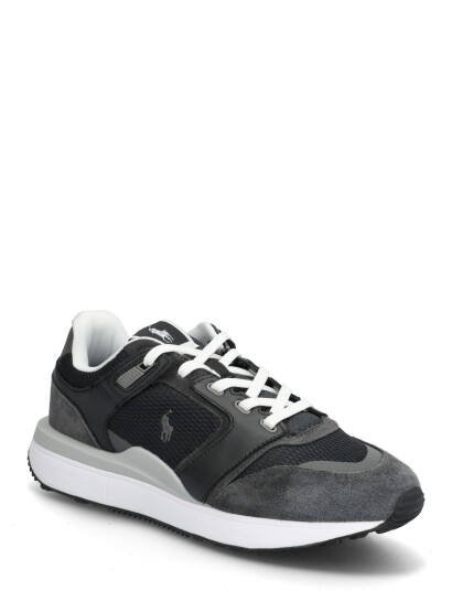 Polo Ralph Lauren Train 89 Suede & Mesh Sneaker Black 42.5