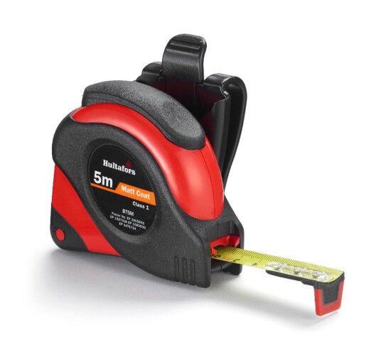 Hultafors Måttband Bt Kort, Stål 5m X 19mm, Mm/mm, Klass 1 Hultafors Måttband Bt Kort, Stål 5m X 19mm, Mm/mm, Klass 1