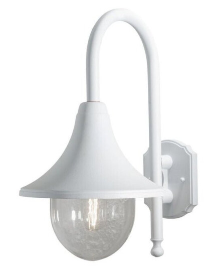 Konstsmide Bari vegglampe ned - Hvit