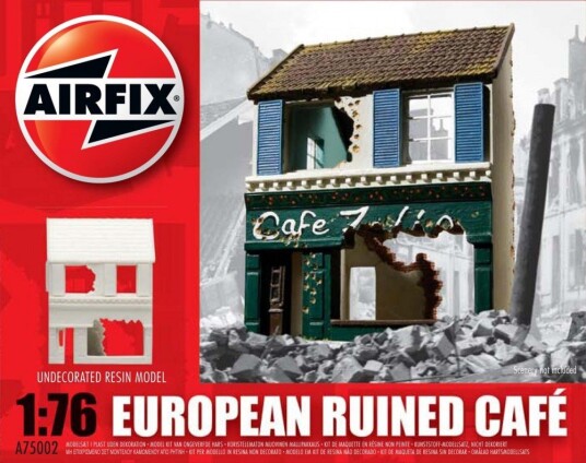 Airfix byggesett 1/76 European Ruined Cafe
