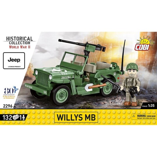 Cobi Historical Collection WWII Byggesett 132 Deler Willys MB