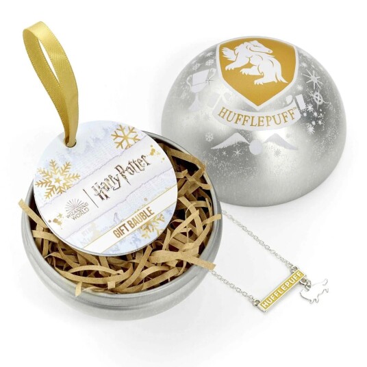 Harry Potter Julekule Med Smykke Hufflepuff Harry Potter Julekule Med Smykke Hufflepuff