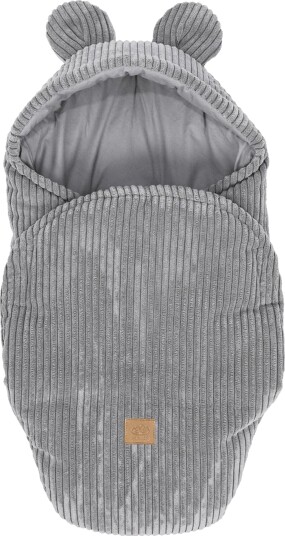 Meowbaby Aesthetic Svøpeteppe med Bjørneører Grey