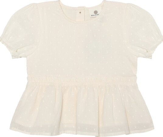 En Fant Top Ss Dobby Cream 116 En Fant Top Ss Dobby Cream 116