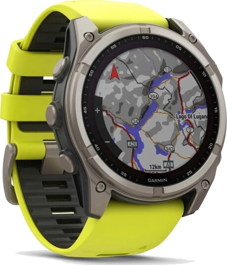 Garmin Fenix 8 SOLAR Sapphire 51mmBare TI/Graphite Amp Yellow