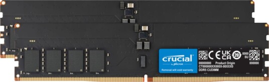 Crucial 32GB 2x16GB DDR5 6400MHz CL52 Crucial 32GB 2x16GB DDR5 6400MHz CL52