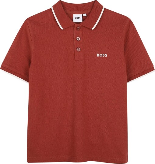 BOSS Short Sleeve Polo CRIMSON 110