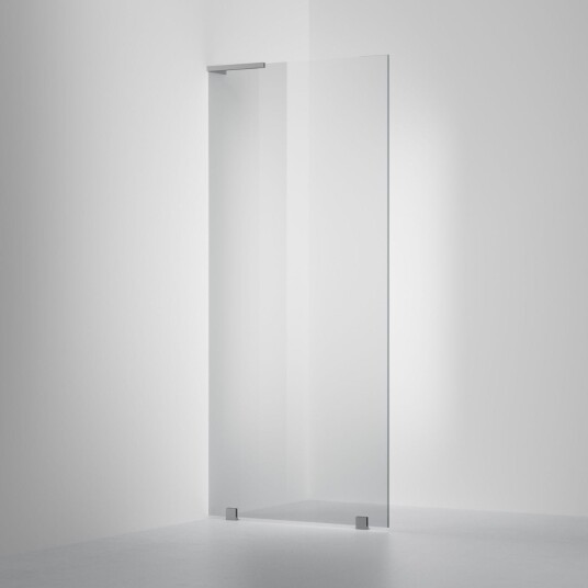 INR Iconic Nordic Rooms Dusjvegg ARC 20 Original Skjermvegg Måltilpasset Brushed Stainless / Venstre Grått Glass