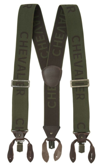 Chevalier Logo Suspenders Dark Green O/s OneSize Chevalier Logo Suspenders Dark Green O/s OneSize