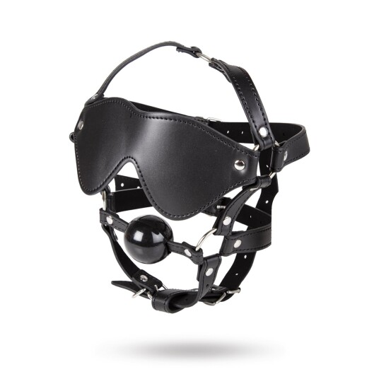 Full Head Blindfold & Ball Gag Set Full Head Blindfold & Ball Gag Set