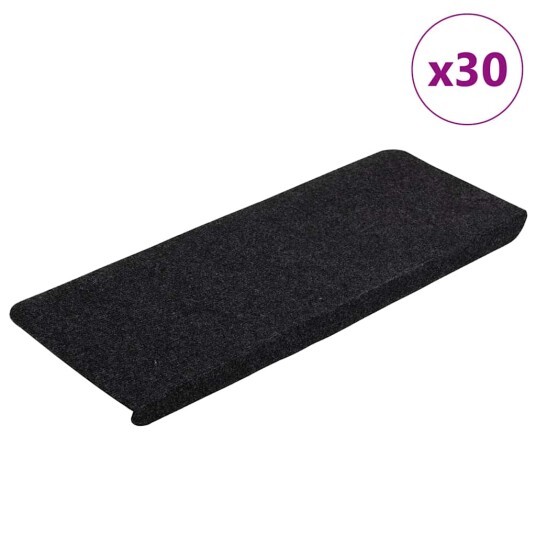  Selvklebende trappematter 30 stk svart 65x24,5x3,5 cm 8721288460271