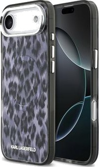 Karl Lagerfeld IML Leopard deksel MagSafe kompatibel iPhone Air Grå