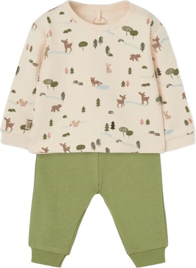 Boboli Set Knit For Baby Boy Bci Green 68