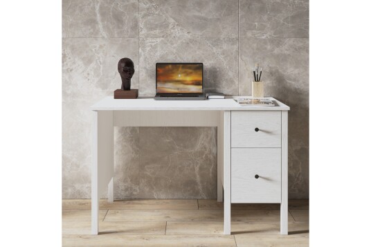 Elspet Skrivebord 60x120 cm Brun/Hvit