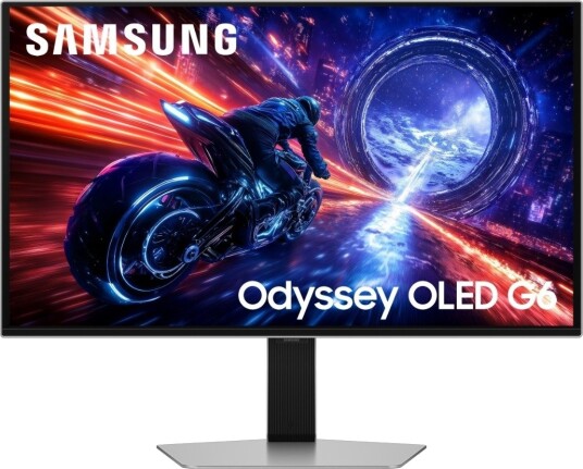 Samsung Odyssey G6 27" QHD OLED Gaming Skjerm 500Hz True Black Sølv Samsung Odyssey G6 27" QHD OLED Gaming Skjerm 500Hz True Black Sølv