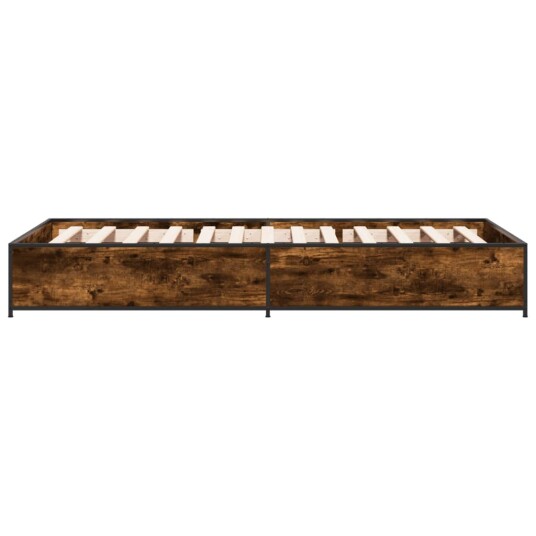Sengeramme røkt eik 90x190 cm konstruert tre og metall 8721012986442