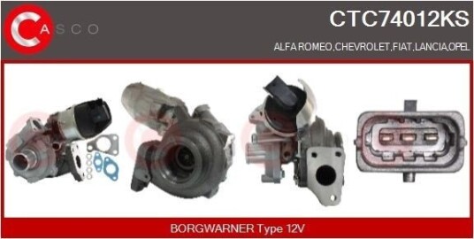 Turbolader CASCO CTC74012KS Turbolader CASCO CTC74012KS