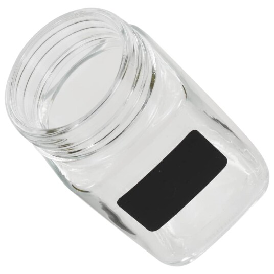 Oppbevaringskrukker med etikett 24 stk 300 ml 50856 Oppbevaringskrukker med etikett 24 stk 300 ml 50856