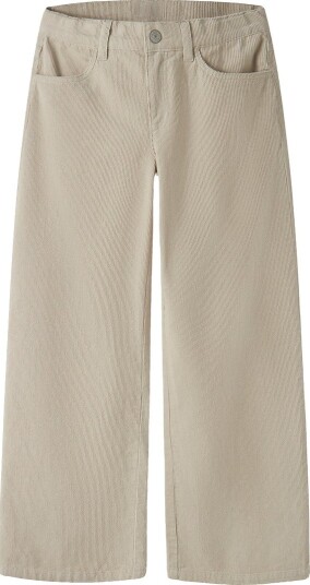 Name It Nkfrose X-Wide Cordfløyelsbukser 134 Oatmeal
