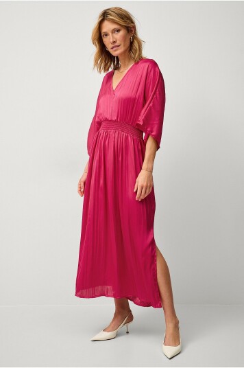 Ellos Collection Maxikjole Tyra Satin Rosa