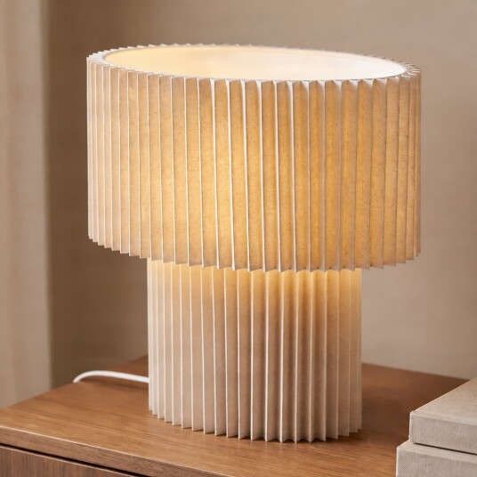 Bordlampe Lindby Tazia Beige Stue Stoff / Tekstil 19 38.1 Beige
