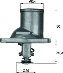 Termostat MAHLE ORIGINAL TI 1 92 Termostat MAHLE ORIGINAL TI 1 92