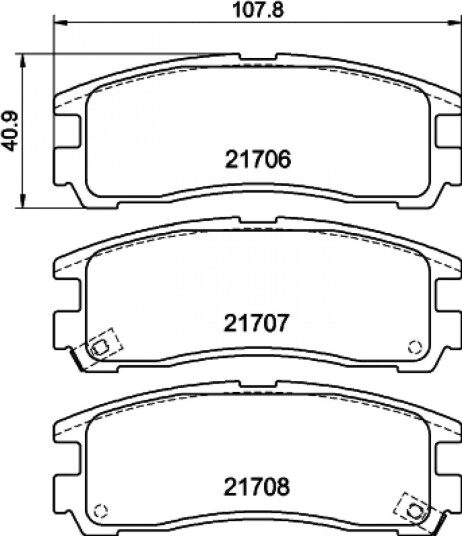 Bremseklosser HELLA 8DB 355 016 591